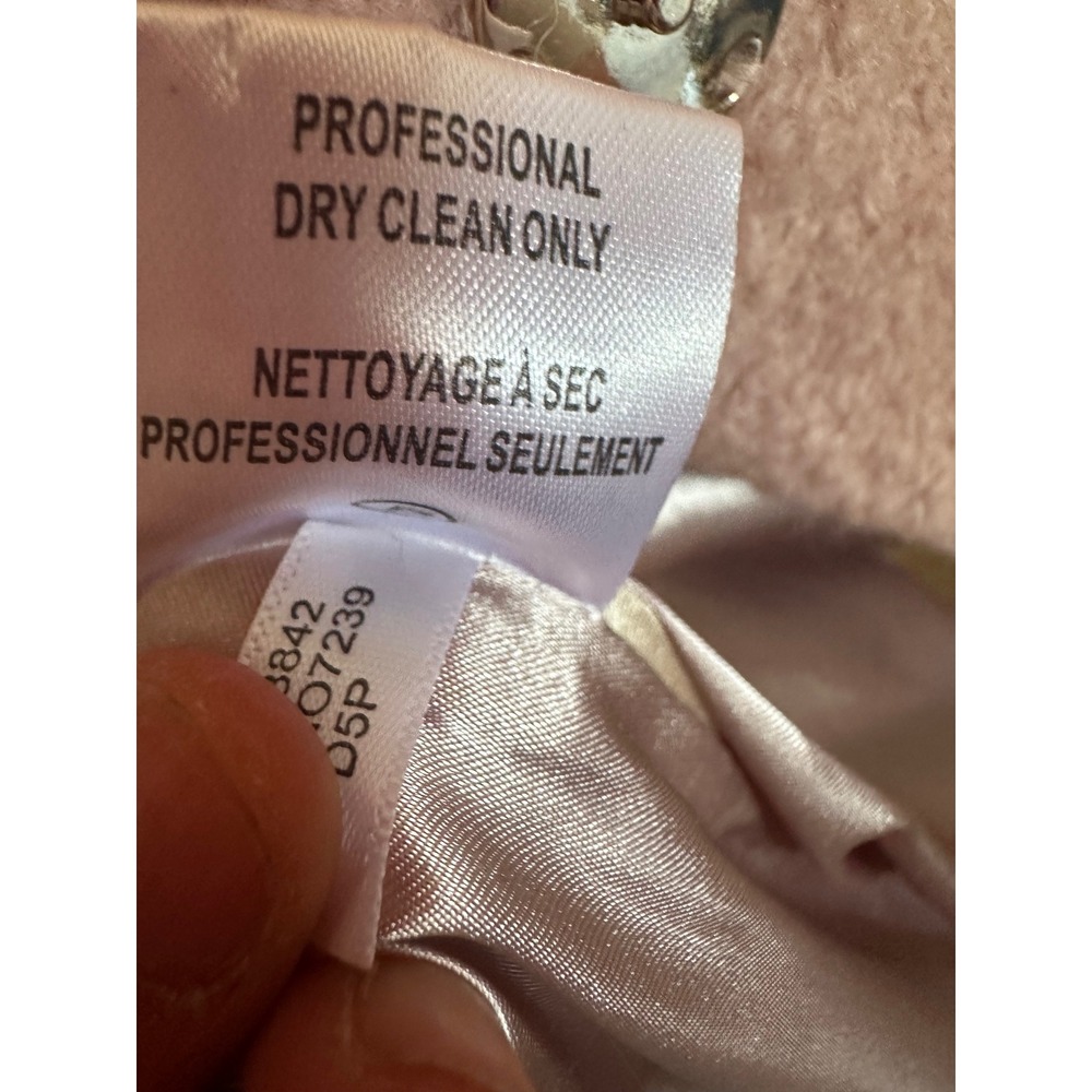 Calvin Klein Womens Dusty Rose Pink Fit and Flare Double Breasted Peacoat Coat - Picture 13 of 16
